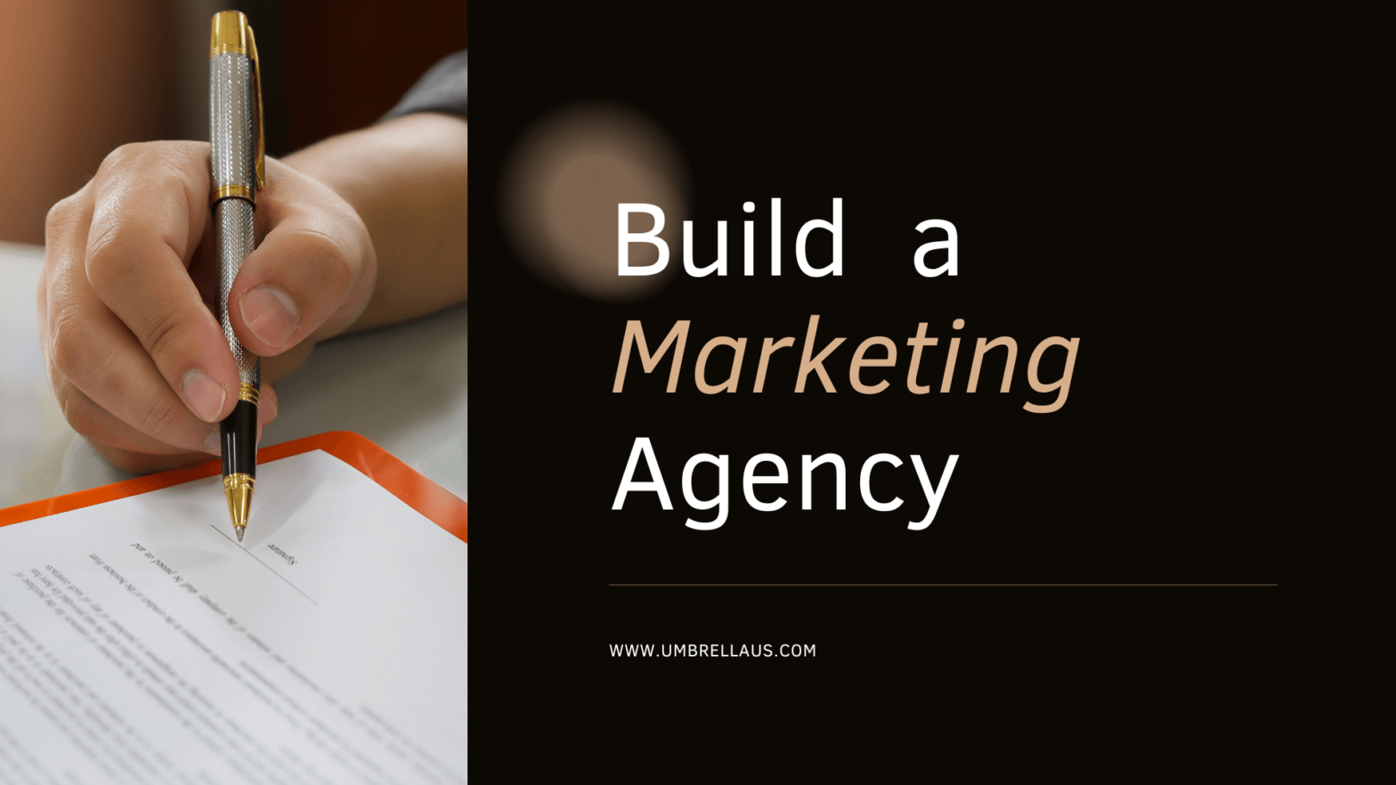 build a marketing agency