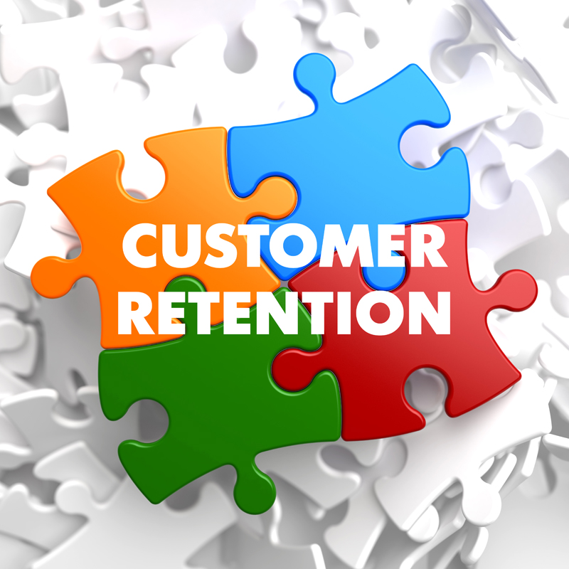 puzzle pieces adding up to customer retention