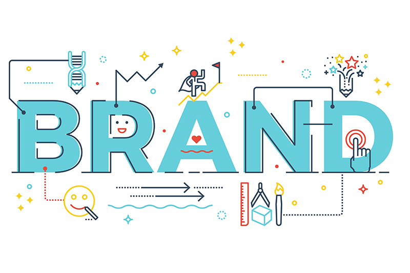 drawing with the word "Brand"